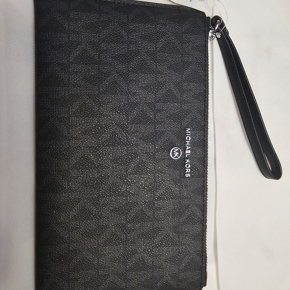 Michael Kors Black Wallets with Signature Monogram - Picture 1 of 1